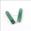 H￤nge halsband naturlig gr￶n aventurin jade wenchang penna pendent snidad vit kristallpennor prydnadsh￤ngen f￶r m dhseller2010 dhh1v