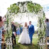 Faux Floral Greenery Artificial Fake Wisteria Vine Rattan pendurada Garland White Silk Floral String Home Party Wedding Decoration Outdoor Arco Decor J220906