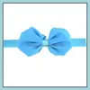 Headbands Baby Girls Bows Headbands Stretchy Hairband Children Handmade Hair Accessories For Infants Newborn Toddlers Kid Carshop2006 Dhxfy