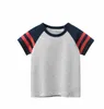 قمصان الأطفال العلامة التجارية الصيفية قمم Tees Tops Baby Boys Girls Letters مطبوعة أكمام قصيرة Tshirts مصمم الأطفال ملابس