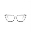Güneş gözlükleri 2022 Moda Kedi Gözü Şeffaf Gradyan Çerçeve Anti Mavi Işık Koruma Bilgisayar Okuma Gözlükleri Kadınlar Artı Nokta Görüşü 0-6