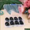 Cristais de pedras de pedras preciosas Cristais de ovo Gemtones Chakra Stone Healing Ncing Kit com caixa para colecionadores Crystal Reiki HEA DHSELLER2010 DHG1U