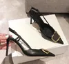 Scarpe firmate Décolleté Scarpe da festa Donna Slingback Tacchi Punta a punta sexy Stiletto da sera per le donne Zapatos De Mujer