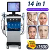 Machine de microdermabrasion au diamant populaire 11 en 1 Peeling du visage Élimination des rides par ultrasons Scrubber Oxygen Spray rajeunissement de la peau Microdermabrasion