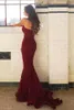 Sexy Burgundy Mermaid Bridesmaid Dresses 2023 New Sweetheart Neck Sleeveless Dresses For Bridal Gown Full Lace Dresses