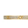 Luxury Thin love bangle full diamond with screwdriver designer Bracelets fashion Womans Jewelry 365mm Rose Gold platinum bracelet2619406