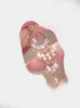 Pieno lampadario coreano Shiny Sinestone Love Heart Drop Earrings for Women Elegant Imitation Butterfly Nappe Orenatura Gioielli per feste di nozze