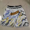 Lightning Edition All Basketball Shorts JUST DON Stitched With Pocket Zipper Sweatpants Mesh Retro Sport