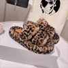 Slippers Platform Flats Designer Shoes Eur Winter Indoor Fur House Full Furry Soft Fluffy Plush Heel Non Slip Luxury Casual Ladies 35-40