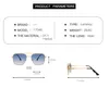 2022 Fashion Flight Seven 007 Rock Style Gradient Pilot Lunettes de soleil pour hommes Square Luxury Brand Design Lunettes de soleil Oculos De Sol217G