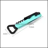 Apribottiglie Apribottiglie color caramella Coltello Mti Funzione Acciaio inossidabile 4 in 1 Cavatappi a doppia testa Cavatappi Manico pieghevole 95Ts G Dhoyk