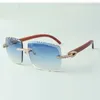 endless diamonds sunglasses 3524020 with original wooden temples and 58mm cut lens