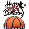 Altre forniture per feste festive l Happy 15 ° compleanno Basketball Cake Topper Game Day Dessert Glitter Boys di quindici anni Sports2010 AM4Pr