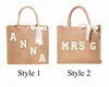 Shopping Bags Bride Bag Beach Bridesmaid Tote Bachelorette Gift With Name Large Custom Party