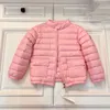 2022 Kids Designer Clothes Coat Fashion Autumn Winter Children's Wear New Boys And Girls Light Down Jacket White Eiderdown Inner Outwear Small Middle Children