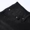 Mens jeans washed denim fashion casual slim tight pants in Europe and America