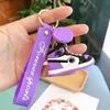 Simulation basketball sneaker shoe keychains fashion MINI model Key ring creative trend brand men and women pendant key chain accessories personal gift