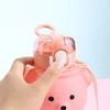 Bear gradient cute Water Bottles summer high-value girls plastic cup children's portable straw cup large-capacity kettle