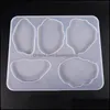 Baking Moulds Hand Made Table Decoration Mold Diy Epoxy Resin Sile Irregar Shape Tea Cup Cushion Mod Translucence Big Molds New Arriv Dh8I1