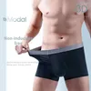 Mutande Uomo 3D Cavallo Boxer Lattice Custodia per pene Biancheria intima traspirante Senza cuciture Modale Rame Antibatterico Lingerie Ropa Interior Hombre