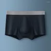 Mutande Uomo 3D Cavallo Boxer Lattice Custodia per pene Biancheria intima traspirante Senza cuciture Modale Rame Antibatterico Lingerie Ropa Interior Hombre