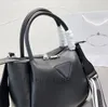 Designer Handbag Leather Hobo Bags Crossbody Tote Bag Women Shoulder Bag Adjustable Splice Letters Striped Nylon Strap Hardware Letter Metal