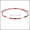 Perlé Brins À La Main Tissé Amitié Graine Perle Chaîne Bracelet Réglable Tresse Brin D'été Bracelet Bijoux Cadeaux Pour Les Femmes Gir Dho6H