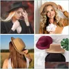 Stingy Brim Hats Flat Top Hats Womens Fedora Hat Mens Fedoras Women Men Small Brim Cap Woman Man Autumn Winter Caps 2022 Fashion Acce Dhvo1