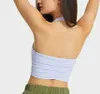 Sexy hangende nek strapless yoga outfits tanktops fitness sport bh ondergoed gym kleding