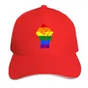 Bérets Casquettes de baseball pour adultes LGBT Pride Flag Fist Casquette Trucker Hat Réglable Peaked Sandwich Chapeaux Sports Outdoors Cap Papa