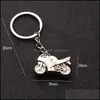 Key Rings Motorcycle Pendants Key Rings Women Men Car Holder Metal 3D Helmet Keyfobs Fashion Bag Charm Keyring Accessories Jewelry Dr Dhtl5