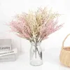 Faux Floral Greenery Baby Heath Gypsophila Искусственные цветы Букет фальшивый лаванда свадебная вечеринка рождественская кусок цветок дома ваза украшение J220906