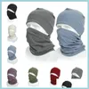 Hats Scarves Sets Winter Hat And Scarf Set Mens Cycling Face Mask Rabbit Wool Warm Wrap Neck Ring For Men Women Hats Scarves Drop De Dh6Bu