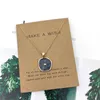 Prix de gros Géométrique Amour Pendentif Collier Femmes DIY Alliage Étoile Lune Foudre Clavicule Corde Chaîne Collier Bijoux Accessoires