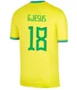 2022 2023 브라질 축구 저지 Marcelo Pele Paqueta Neres Coutinho Firmino Jesus 22 23 브라질 축구 셔츠 키트 남자 여자