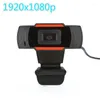 Caméscopes USB Webcam 1080P Caméra Web HD avec Microphone Vidéo pour Pc Tablet Mini Cam Live Class