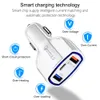 Type C Car Charger 3 In 1 Dual Usb 3A PD Quick Charge Qc 3.0 Fast Charger Phone Charging Adapter For Samsung Xiaomi Iphone Android Phones