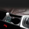 Karbon Fiber Araç İç Kontrol Dişli Vites Panel Su Kupası Tutucu Kapak Dönemi Strip Araba Stil Stulting Audi A4 B8 A5 AUTO ACCES246P