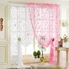Pantalla de línea de cortina, puerta de mariposa azul, hilo negro, flecos, ventana, Panel, tira divisoria de habitación, borla rosa, WP241 30