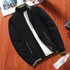 Heren Jackets Fashion Jacket Men Coat Bomber Thin Slim Baseball Streetwear Hip Hop Wind Breaker Zipper High Collar Man