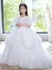 2022 girls pageant dresses white Flower Girl Dress First holy Communion Dress Birthday Party gowns