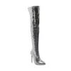 Bottes Arden Furtado 2021 hiver mode bottes élégant bout pointu talons aiguilles fermeture éclair Sexy dames grande taille 48 220906