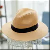 Stingy Brim Hats Womens Beach Shade Hat Mens Summer Sun Protection Hats Women Wide Brim Cap Men St Caps Woman Sunhat Man Sunhats 2022 Dhmd8