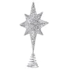 Weihnachtsdekorationen Baum Star Toper Dekoration Ornament Dekor Weihnachts -Topper Red Holidayhat Festliche Sterne Metall Metall