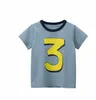 قمصان الأطفال العلامة التجارية الصيفية قمم Tees Tops Baby Boys Girls Letters مطبوعة أكمام قصيرة Tshirts مصمم الأطفال ملابس