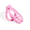 大人のおもちゃマッサージャー新しいピンクの男性貞操装置ルースターケージロック