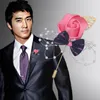 Dekorative Blumen 2022 Korea Schleife Golden Leaf Ribbon Herren Corsage Schöne Braut Brautjungfer Brosche Hochzeit Versorgung Stabil XH1378