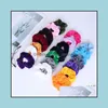 Kucyk ogony Uchwyt Kobiety Dziewczyny Scrunky Hair Scrunchies Veet Elastics Pierścień Pierścień Paski Liny Prezenty Hairband Akcesoria 46 PCS DEL DHYSV