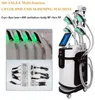 Professional 5 Heads Cryolipolysis Slimming Machine With Double Chin Removal Fat Freezing Cryotherapy 40KHz Cavitation RF 8 Laser Pads Beauty Equipment