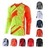 Downhill MTB Motokros Forması Erkekler Off-Road Motosiklet Yarışı Uzun T-Shirt Yaz Dağ Bisikletçisi Hızlı Kurutma Bisiklet Formaları